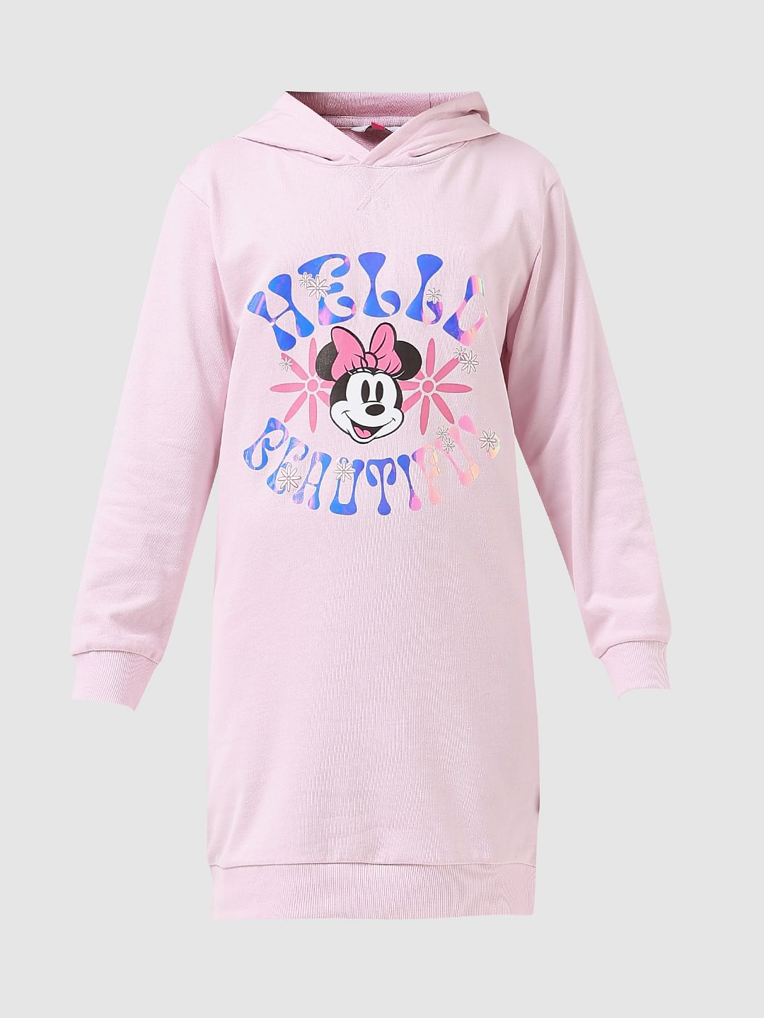 Girl X Disney Pink Hooded Sweatshirt Dress