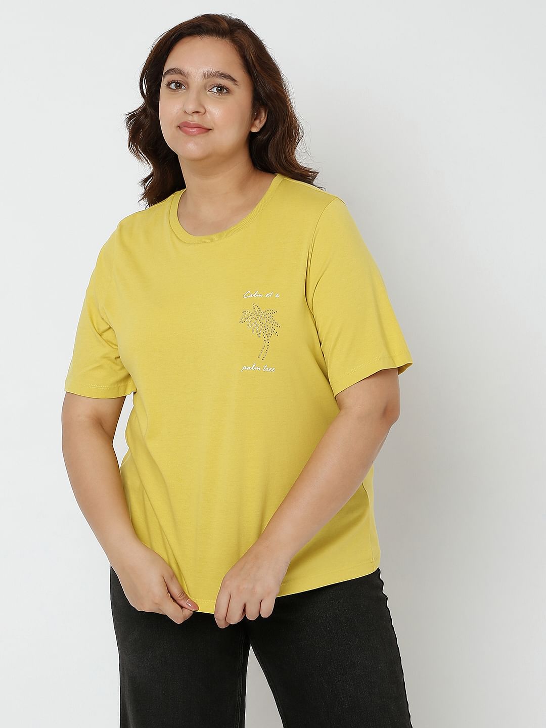Curve Yellow T-Shirt