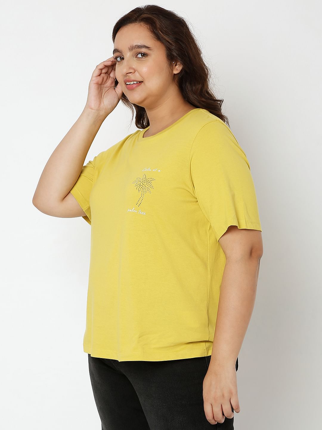 Curve Yellow T-Shirt