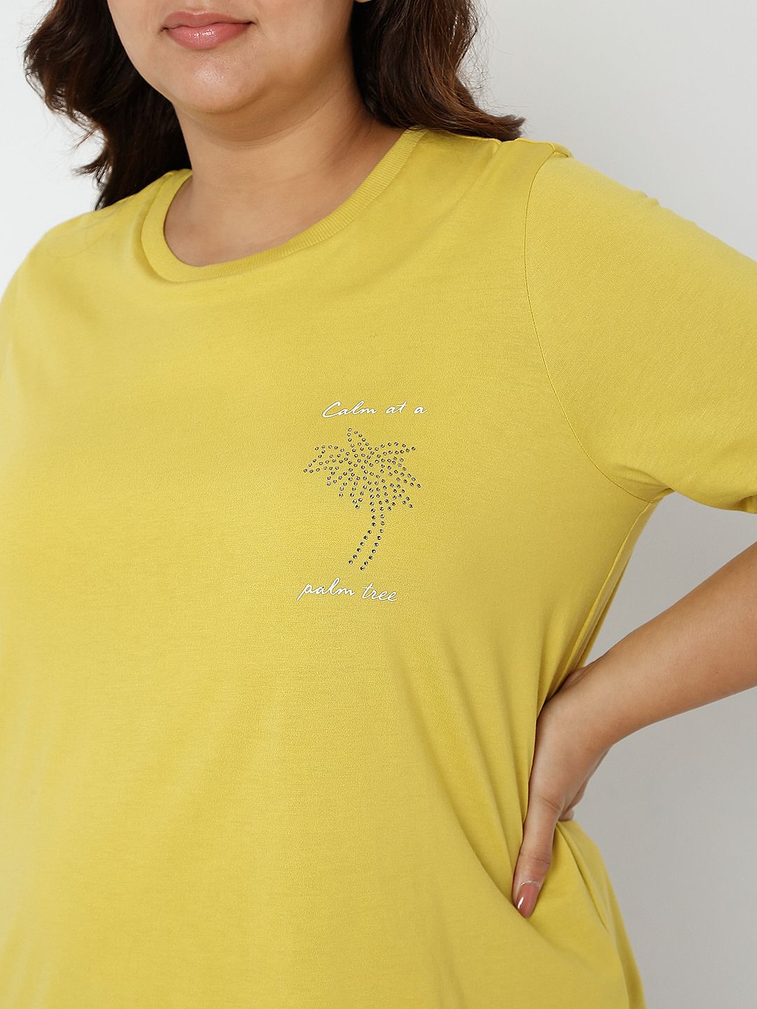 Curve Yellow T-Shirt