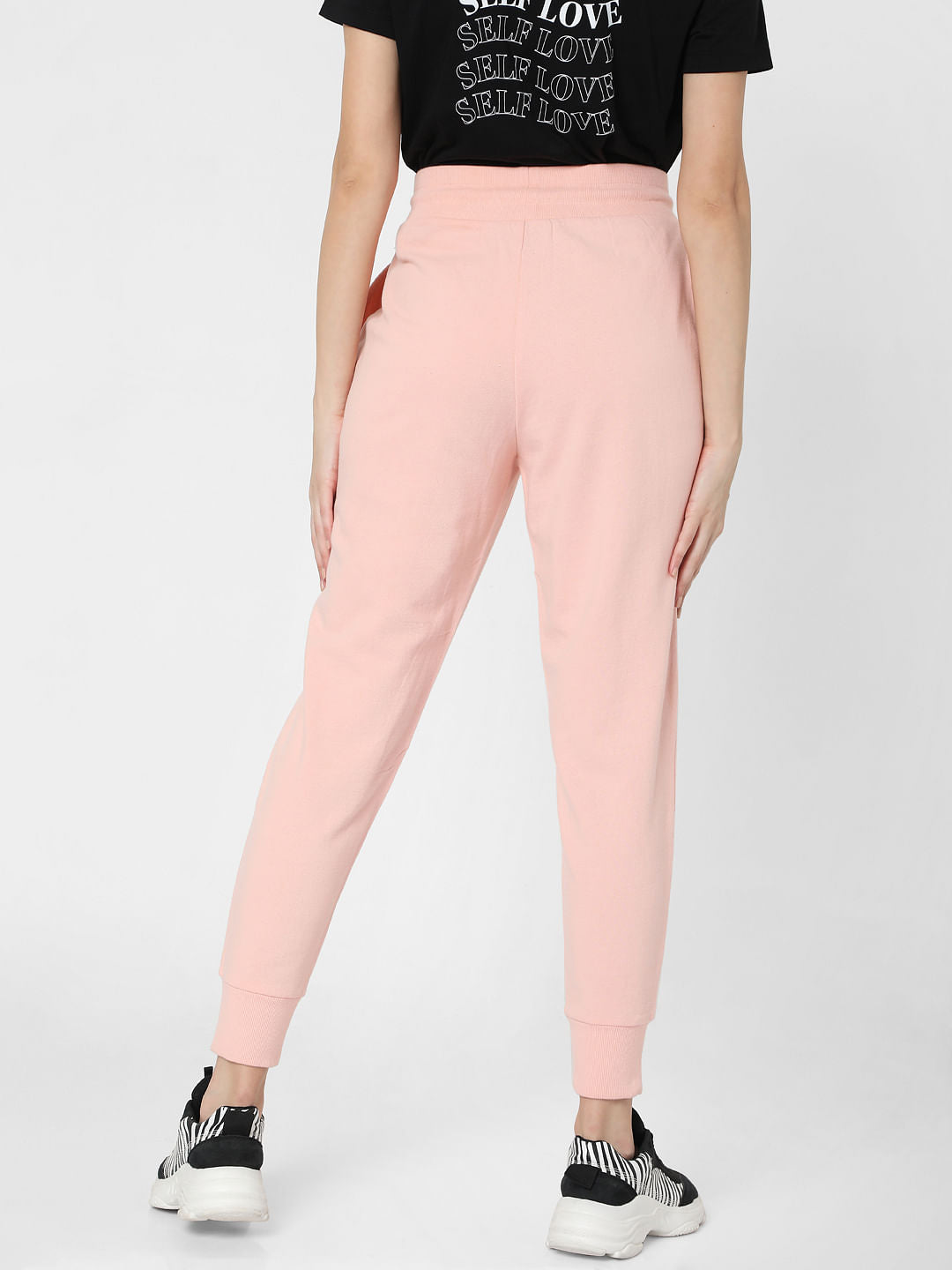 Pink Logo Print Lounge Joggers