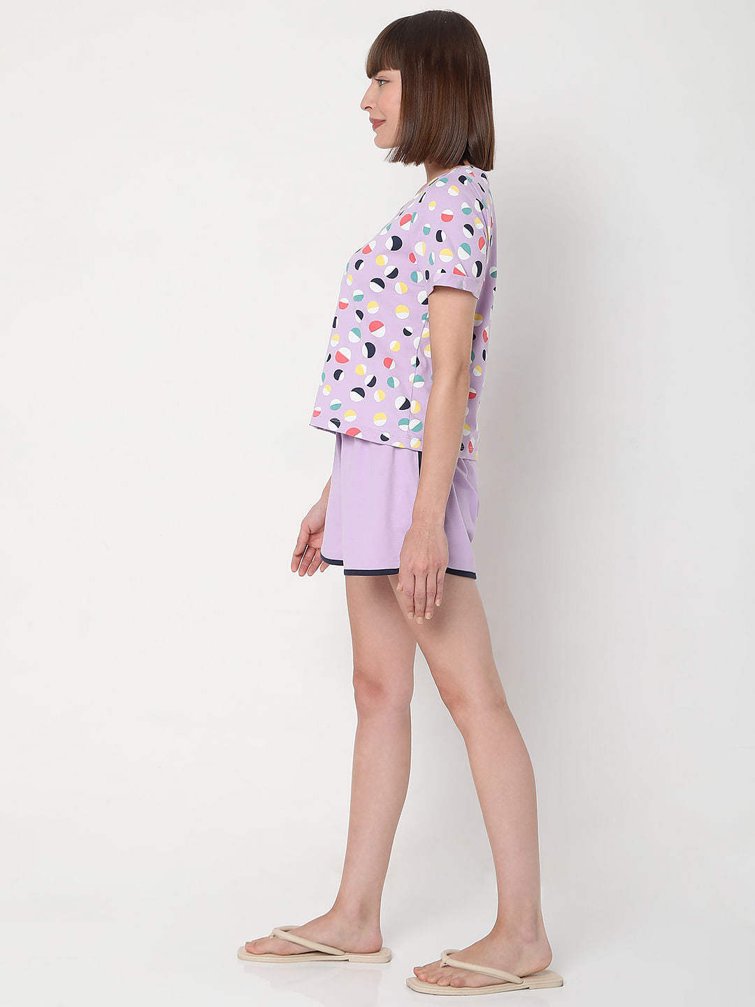 Purple T-Shirt & Shorts Set