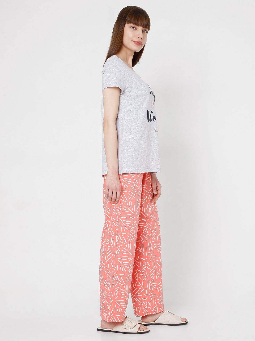 Grey T-Shirt & Pyjama Set