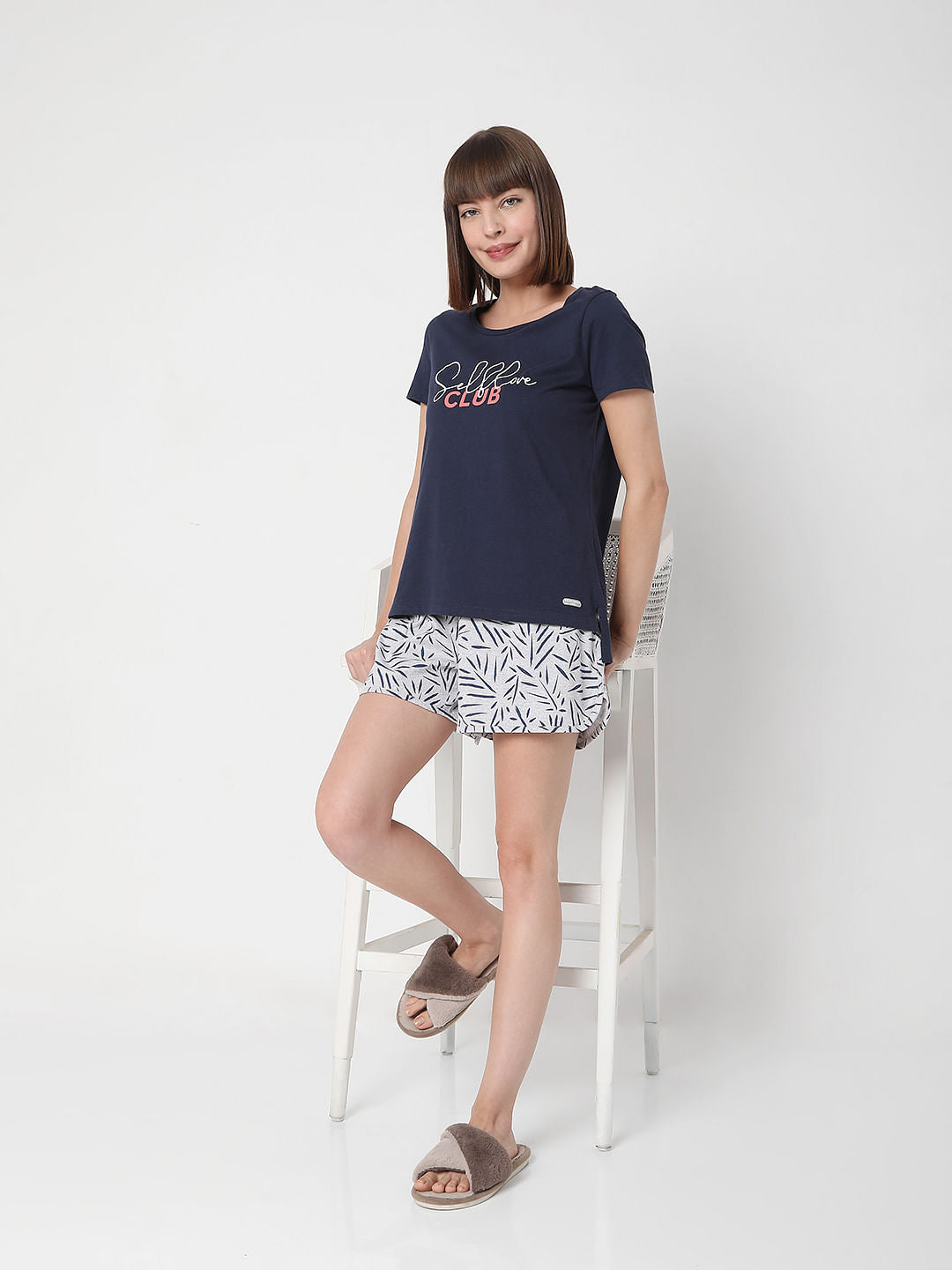 Dark Blue T-Shirt & Shorts Set