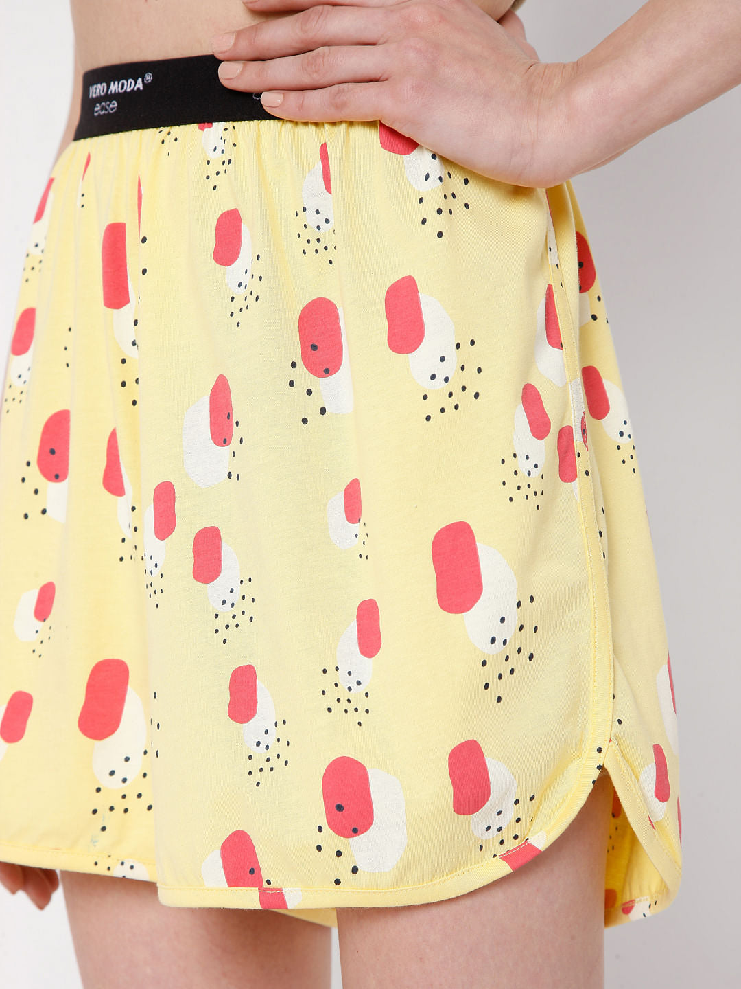 Grey & Yellow Tank Top & Shorts Set