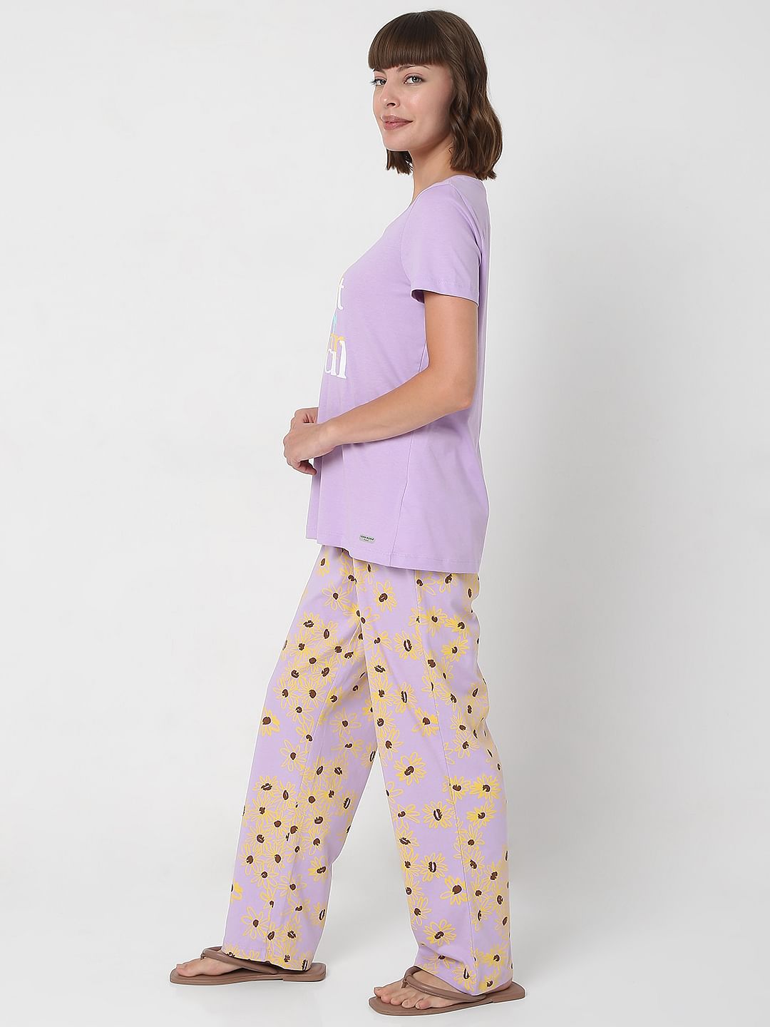 Lilac T-Shirt & Pyjama Set