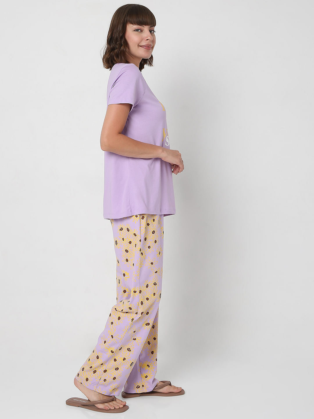 Lilac T-Shirt & Pyjama Set