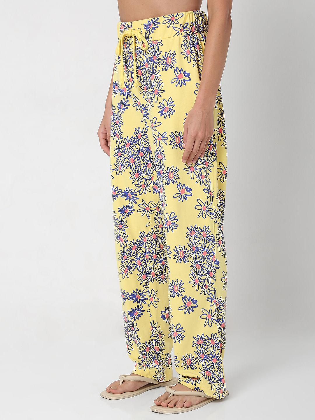 Yellow T-Shirt & Pyjama Night Suit Set