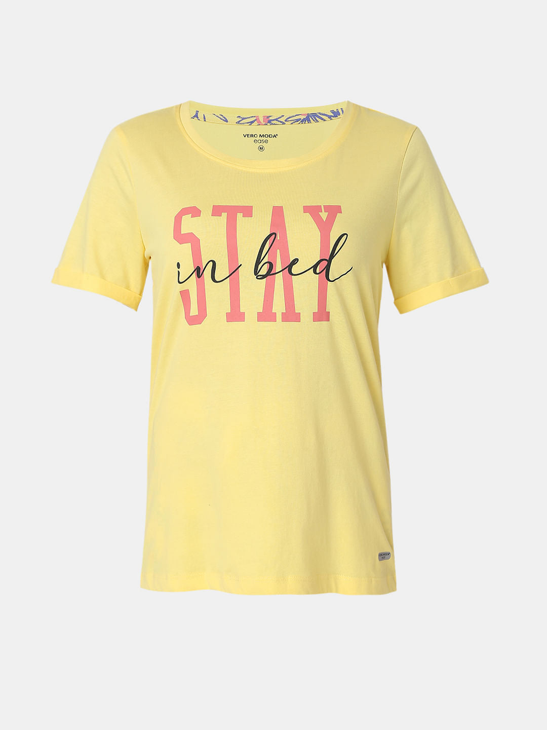 Yellow T-Shirt & Pyjama Night Suit Set