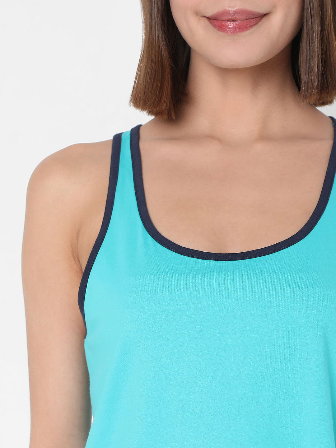 Blue Tank Top & Shorts Night Suit Set