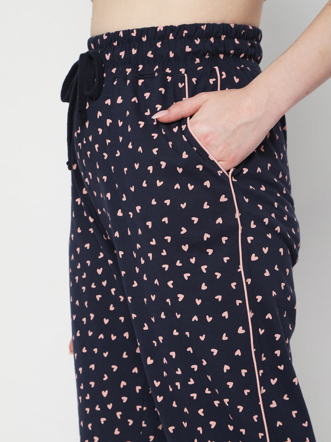 Blue Printed Shirt & Pyjama Set