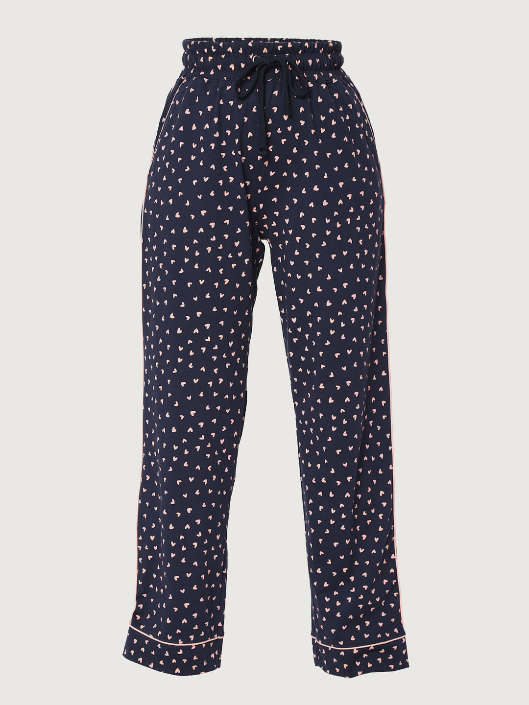 Blue Printed Shirt & Pyjama Set