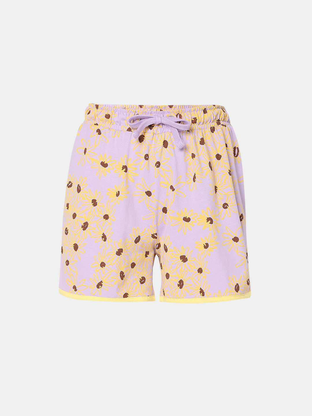 Purple Tank Top & Shorts Night Suit Set