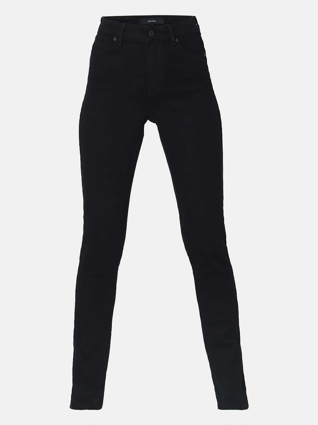 Black Mid Rise Wendy Skinny Fit Jeans