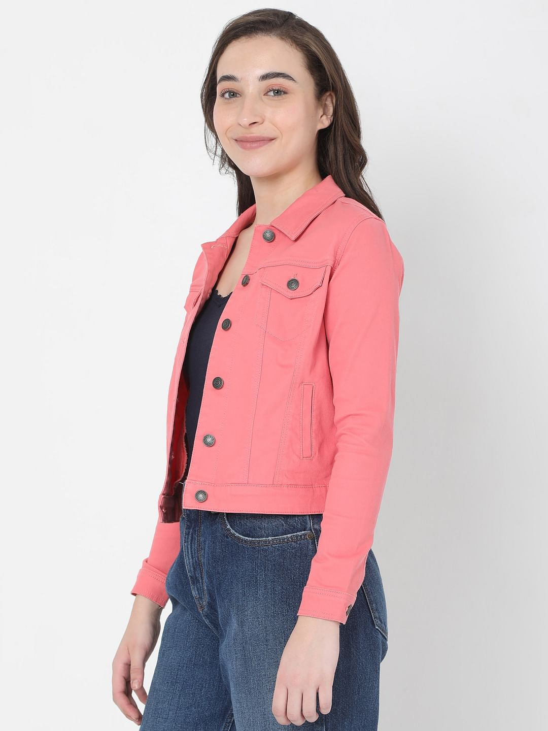 Pink Denim Jacket