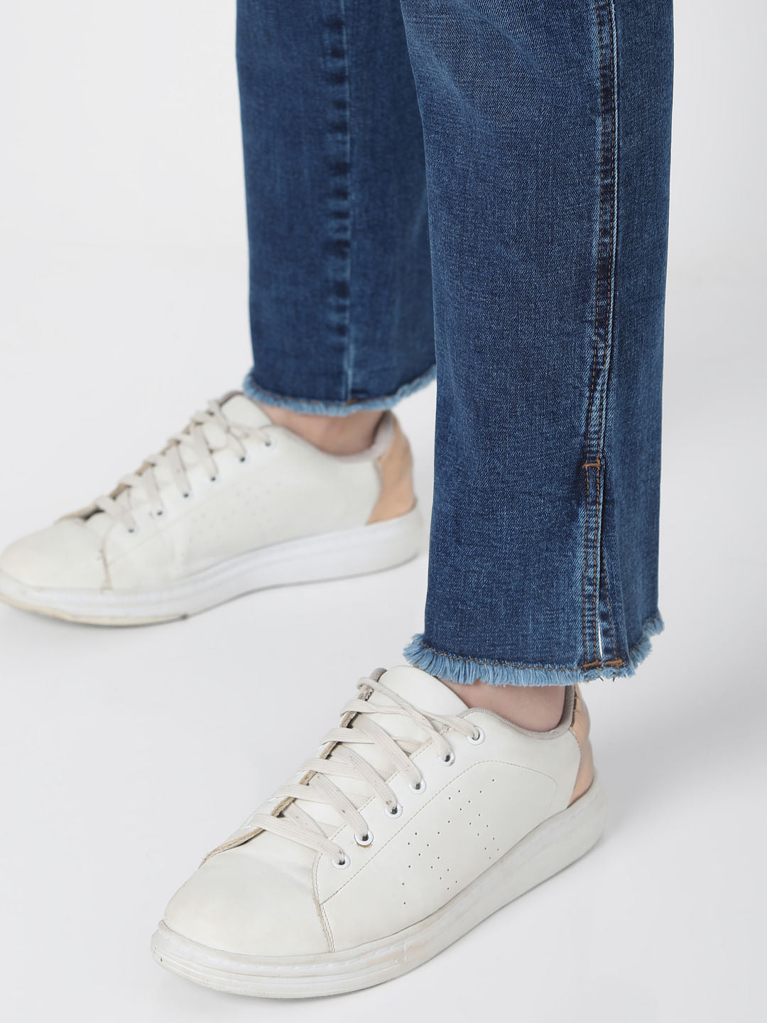 Blue High Rise Jade Straight Fit Jeans