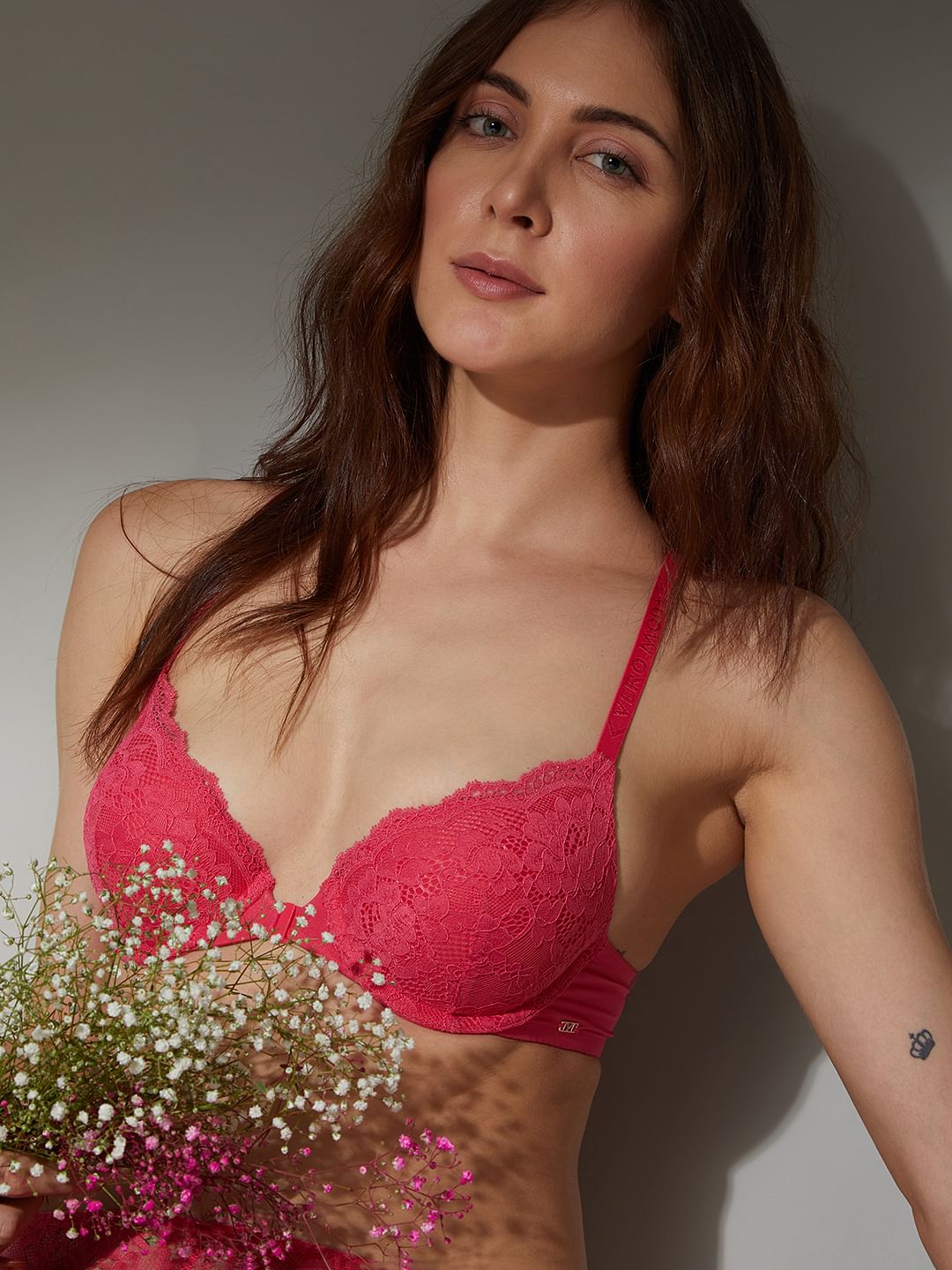 Intimates Pink Padded Push- Up Bra
