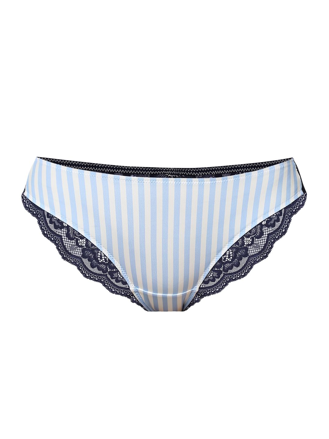 Intimates Blue Striped Mini Briefs