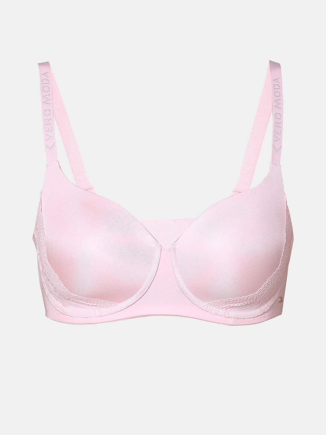 Pink Padded Demi Non-Wired T-Shirt Bra