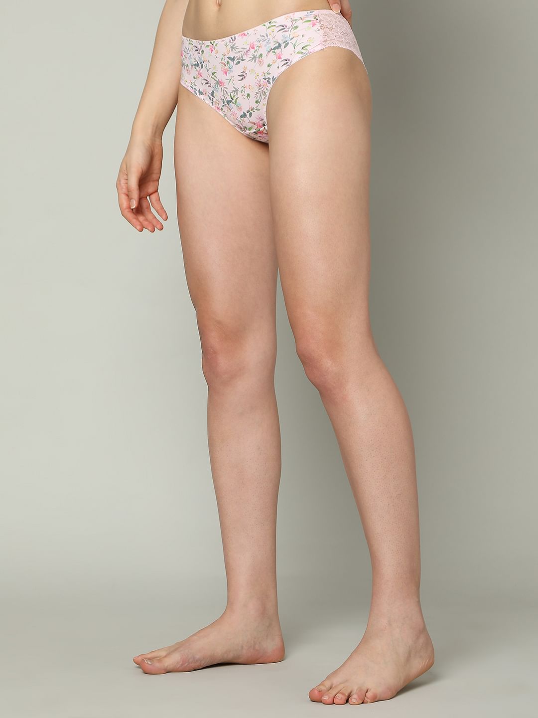 Intimates Pink Floral Midi Briefs
