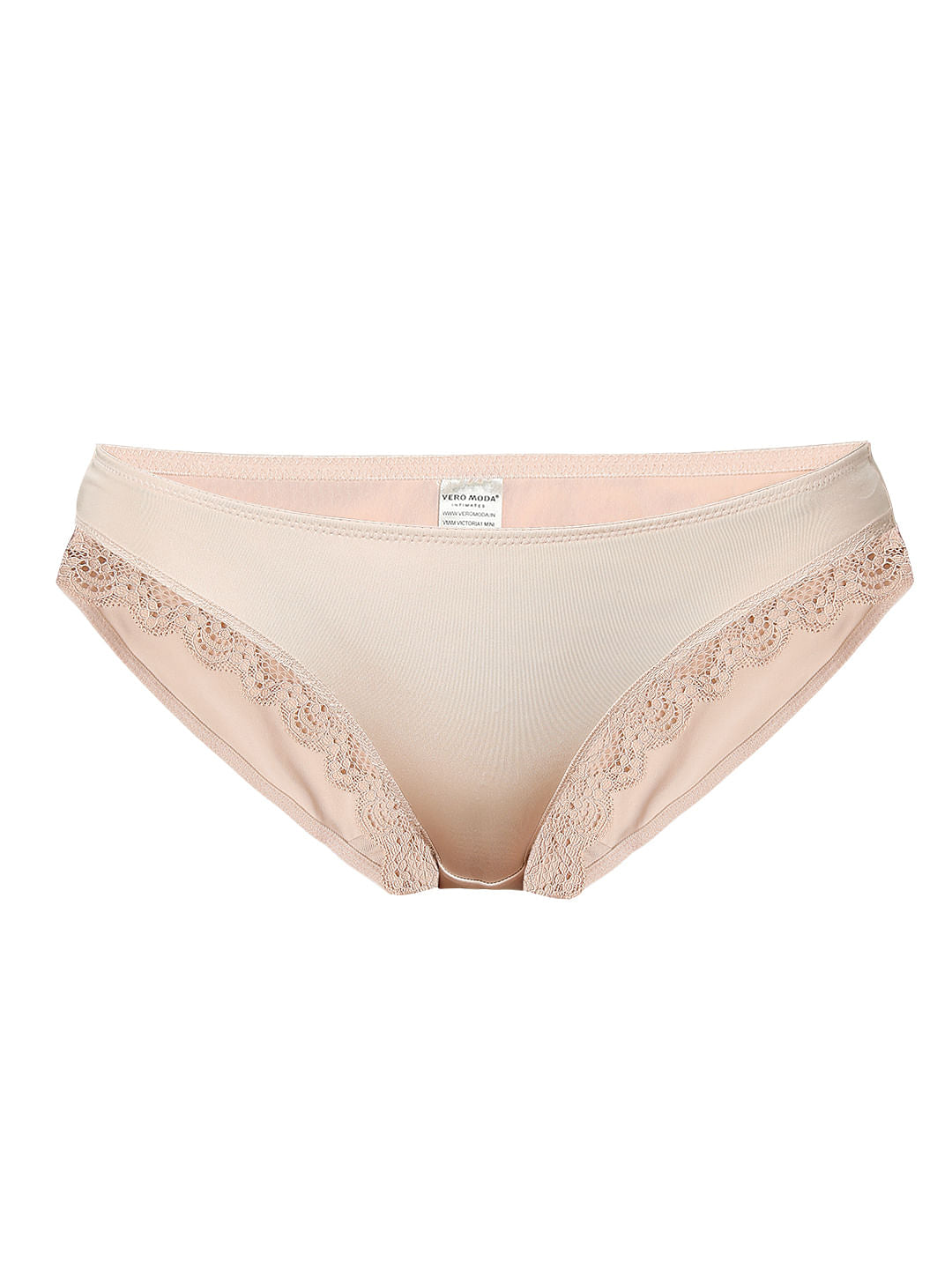 Intimates Beige Lace Detail Mini Briefs