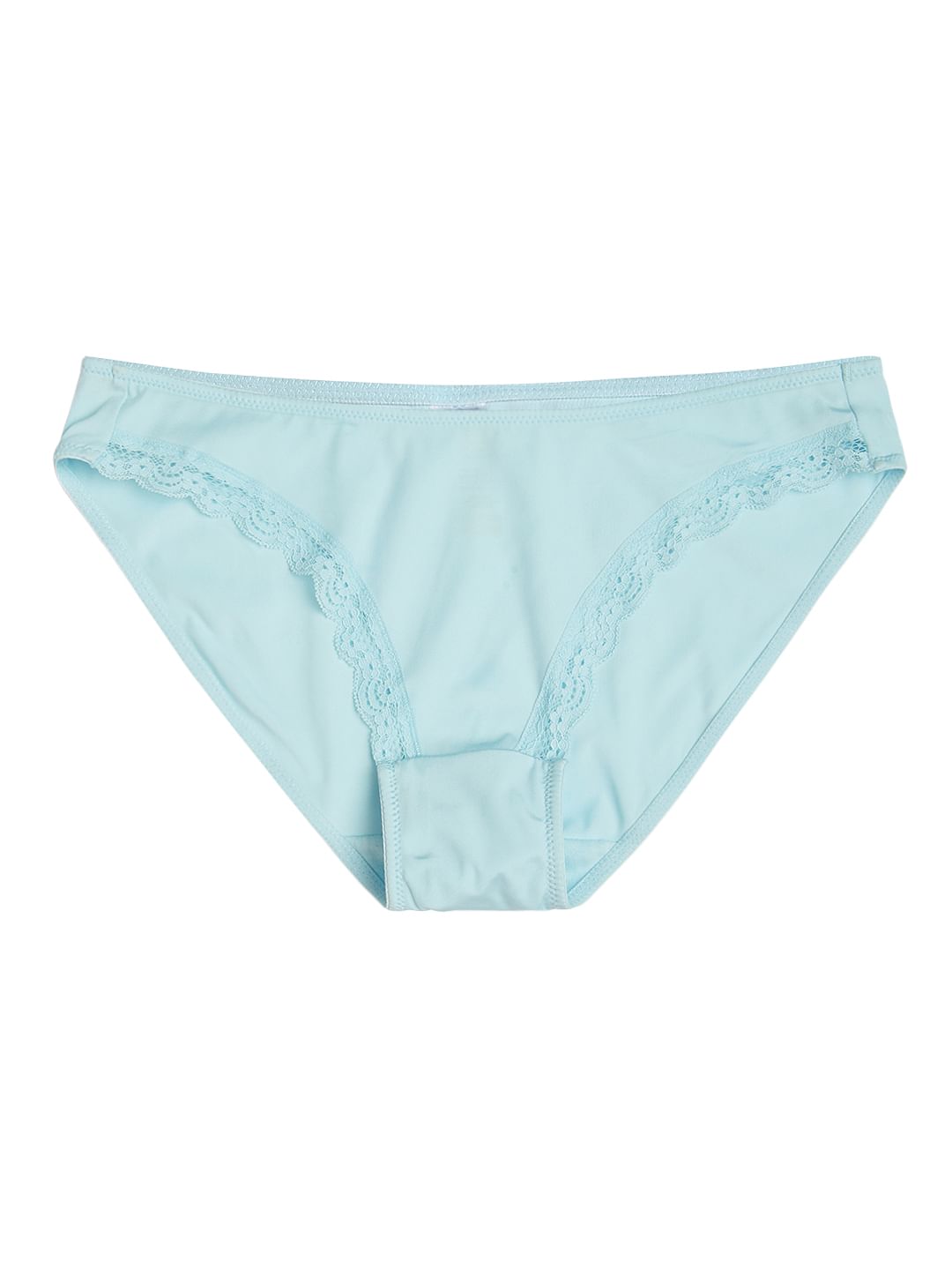 Intimates Light Blue Lace Detail Mini Briefs