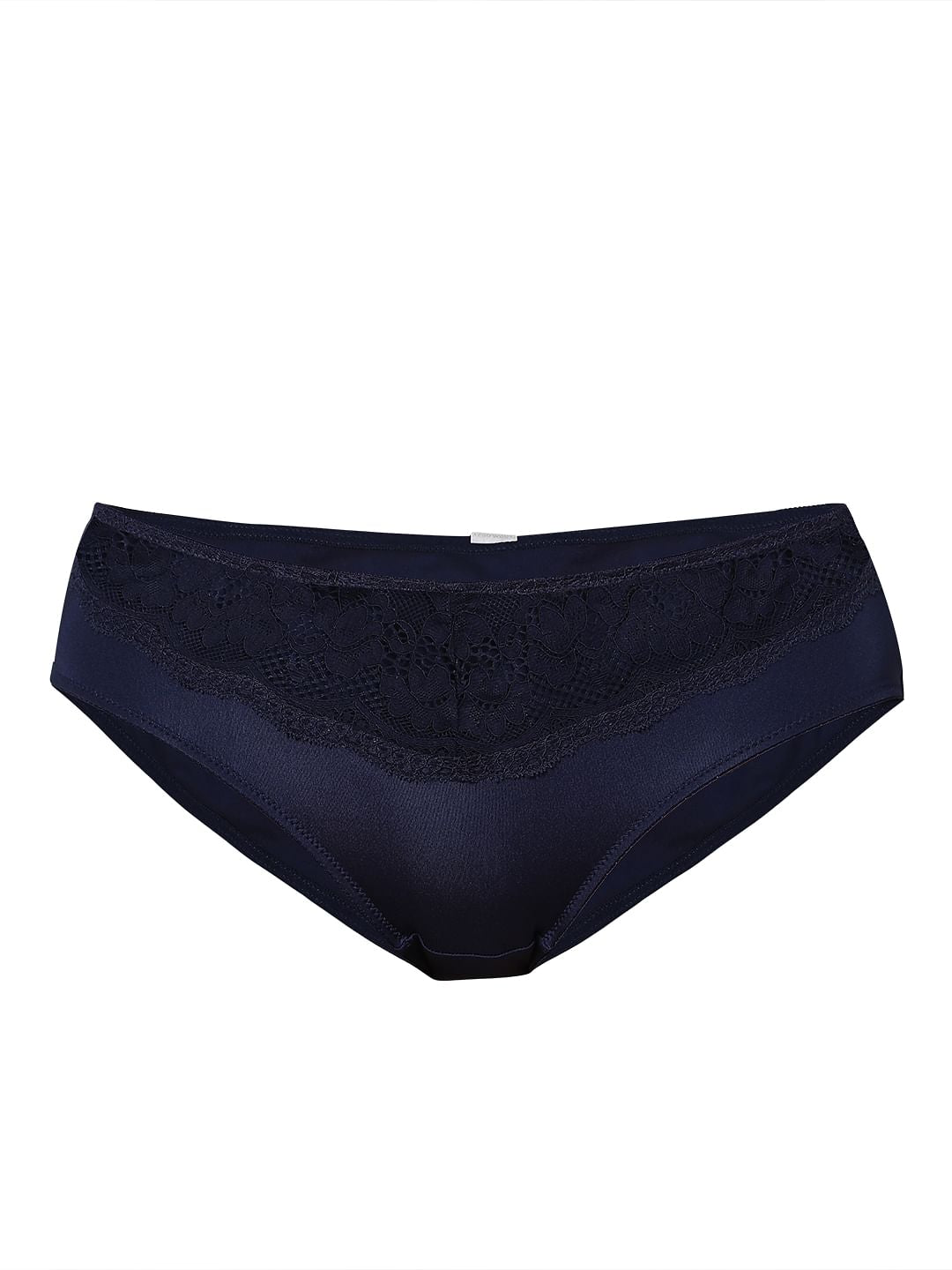 Intimates Navy Blue Lace Detail Midi Briefs