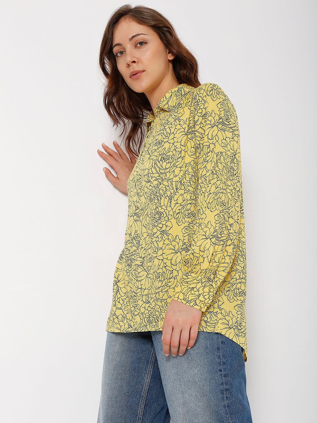 Yellow Printed Shirt
