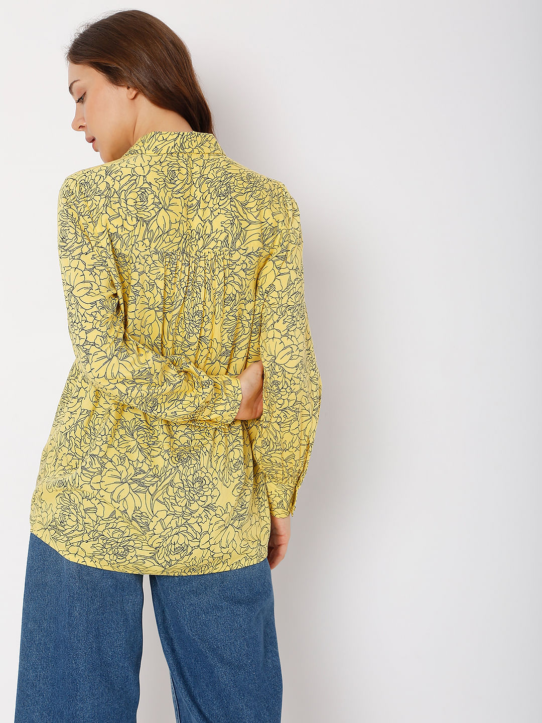Yellow Printed Shirt