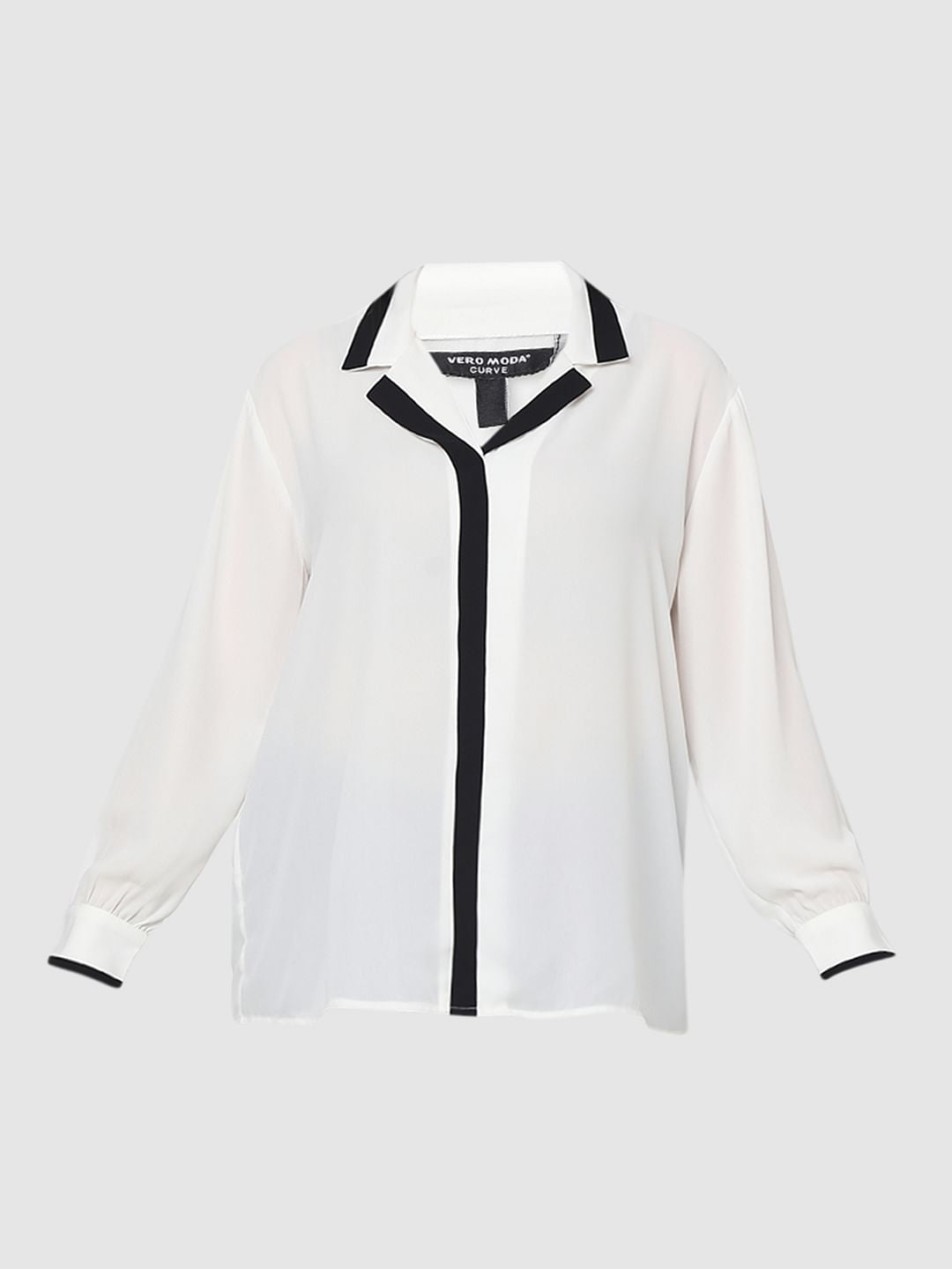 Curve White & Black Shirt