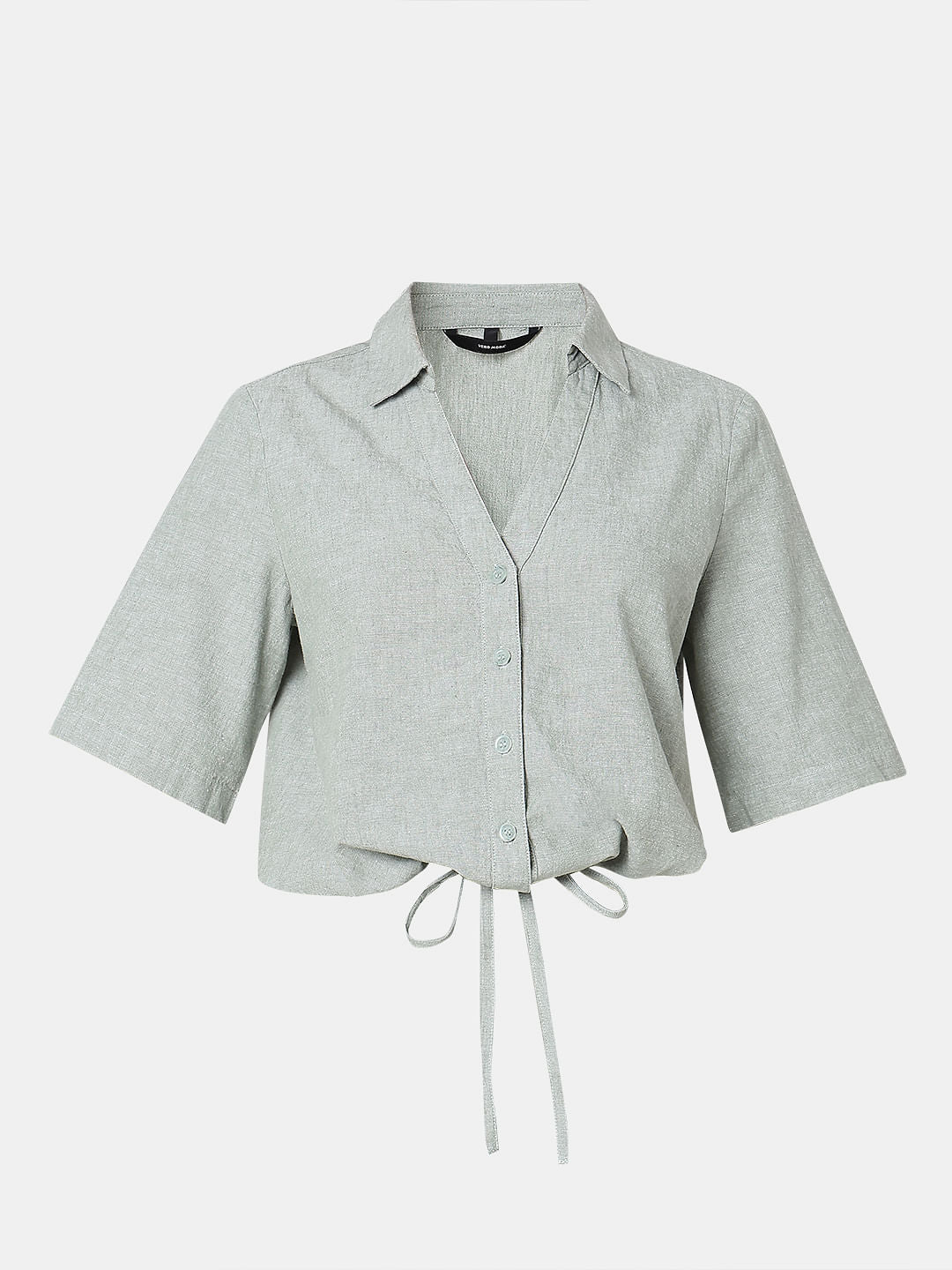 Green Woven Co-Ord Set Shirt