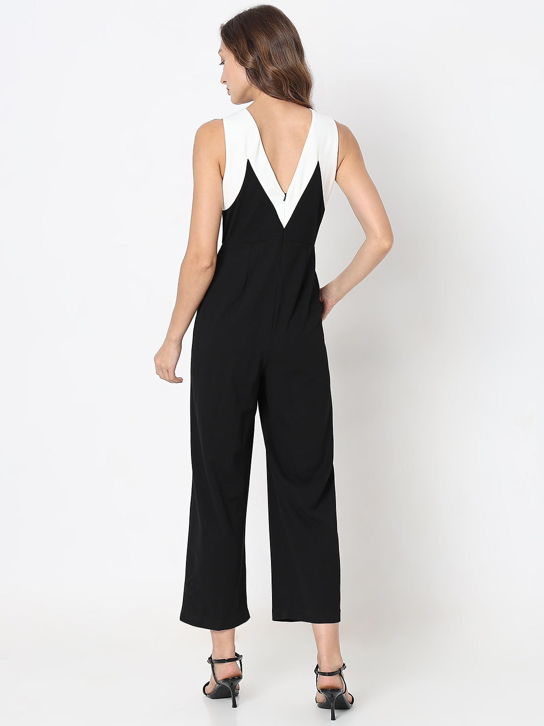 Black Colourblocked Jumpsuit