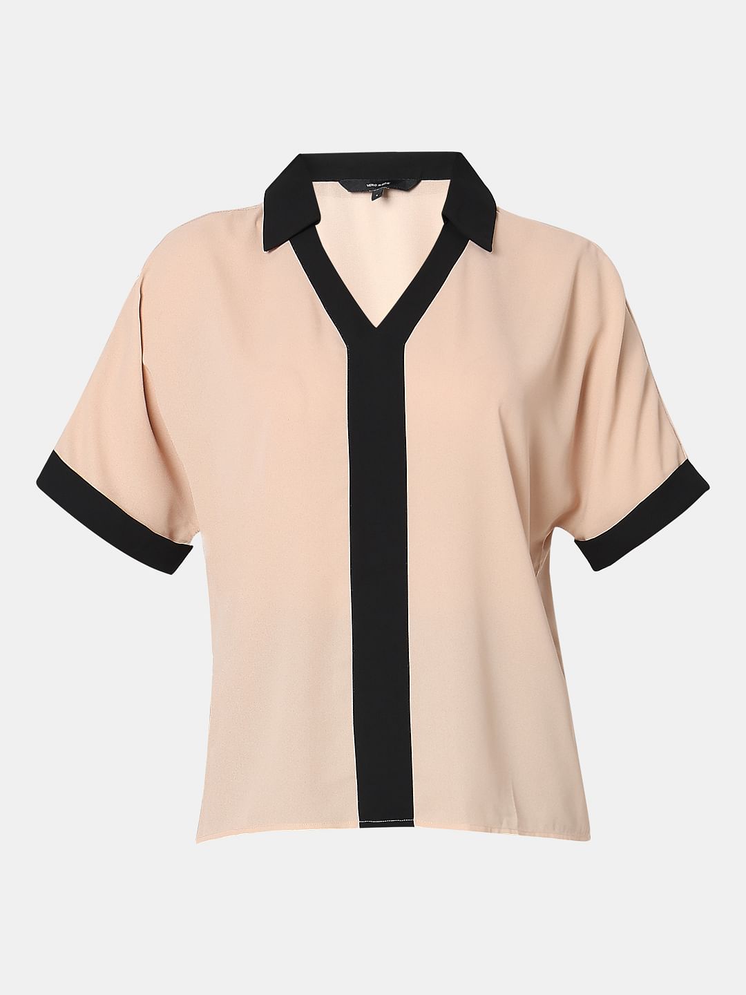 Pink Contrast Tape Top