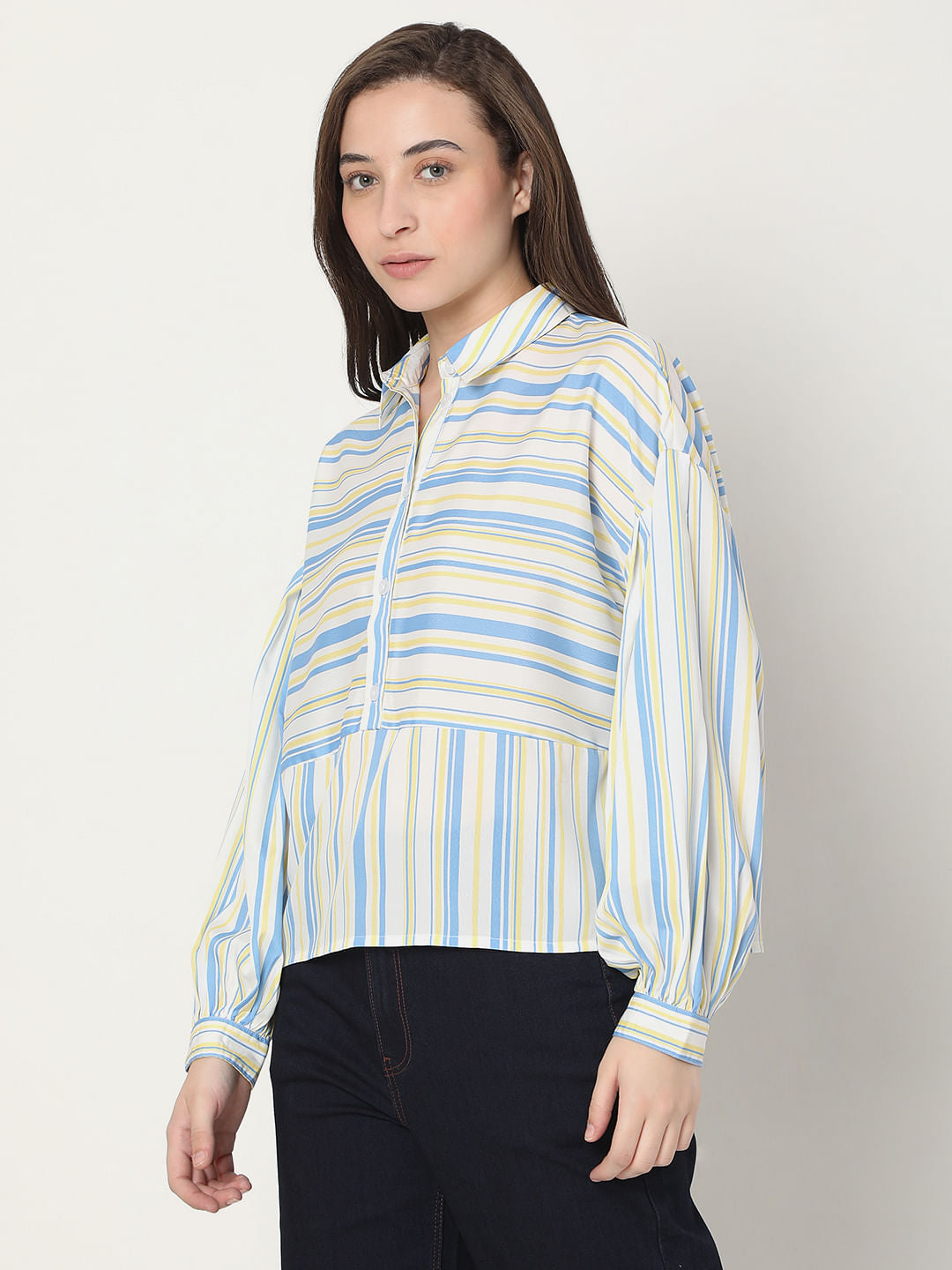 White Striped Shirt
