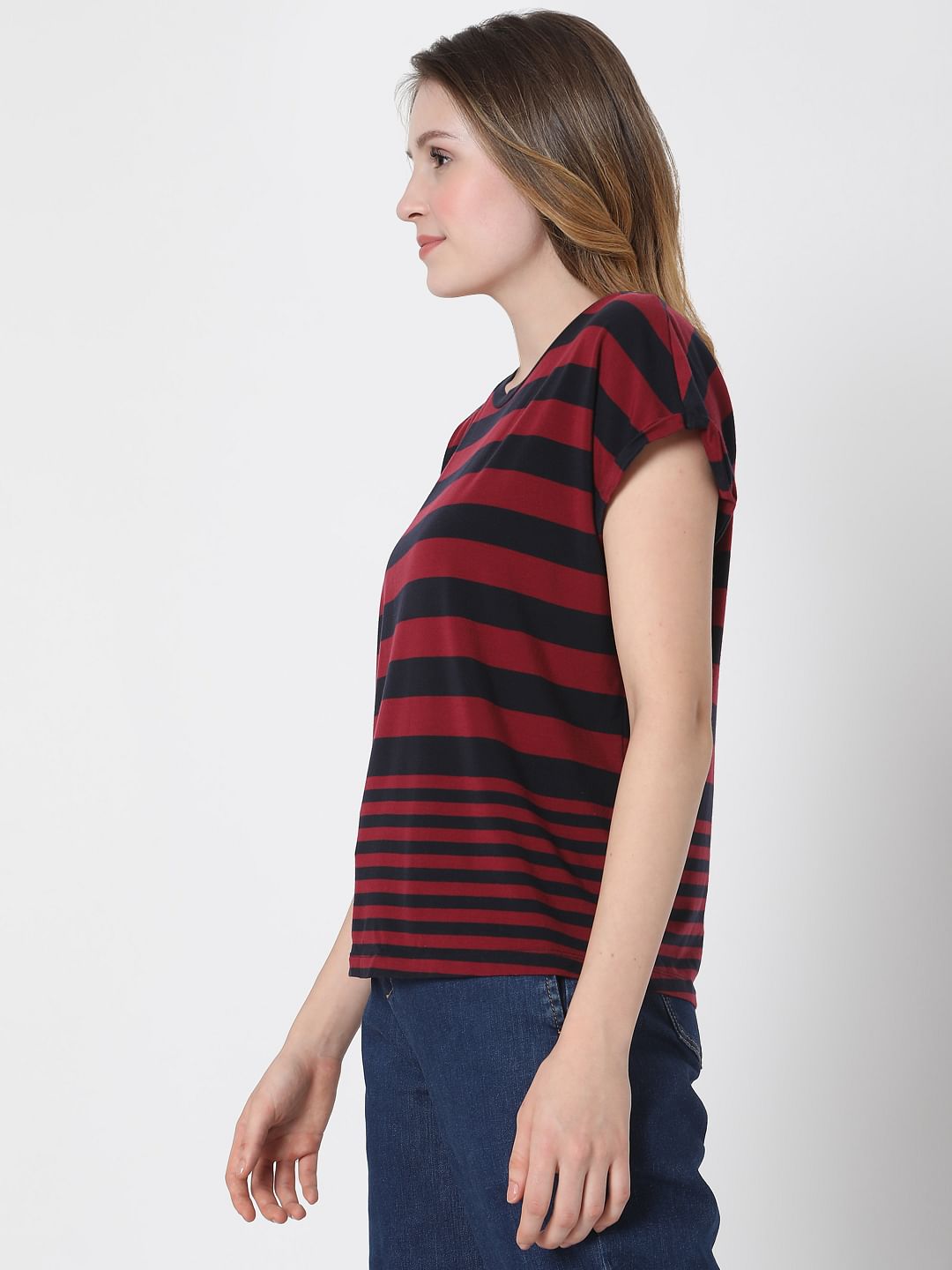 Black & Red Striped T-Shirt