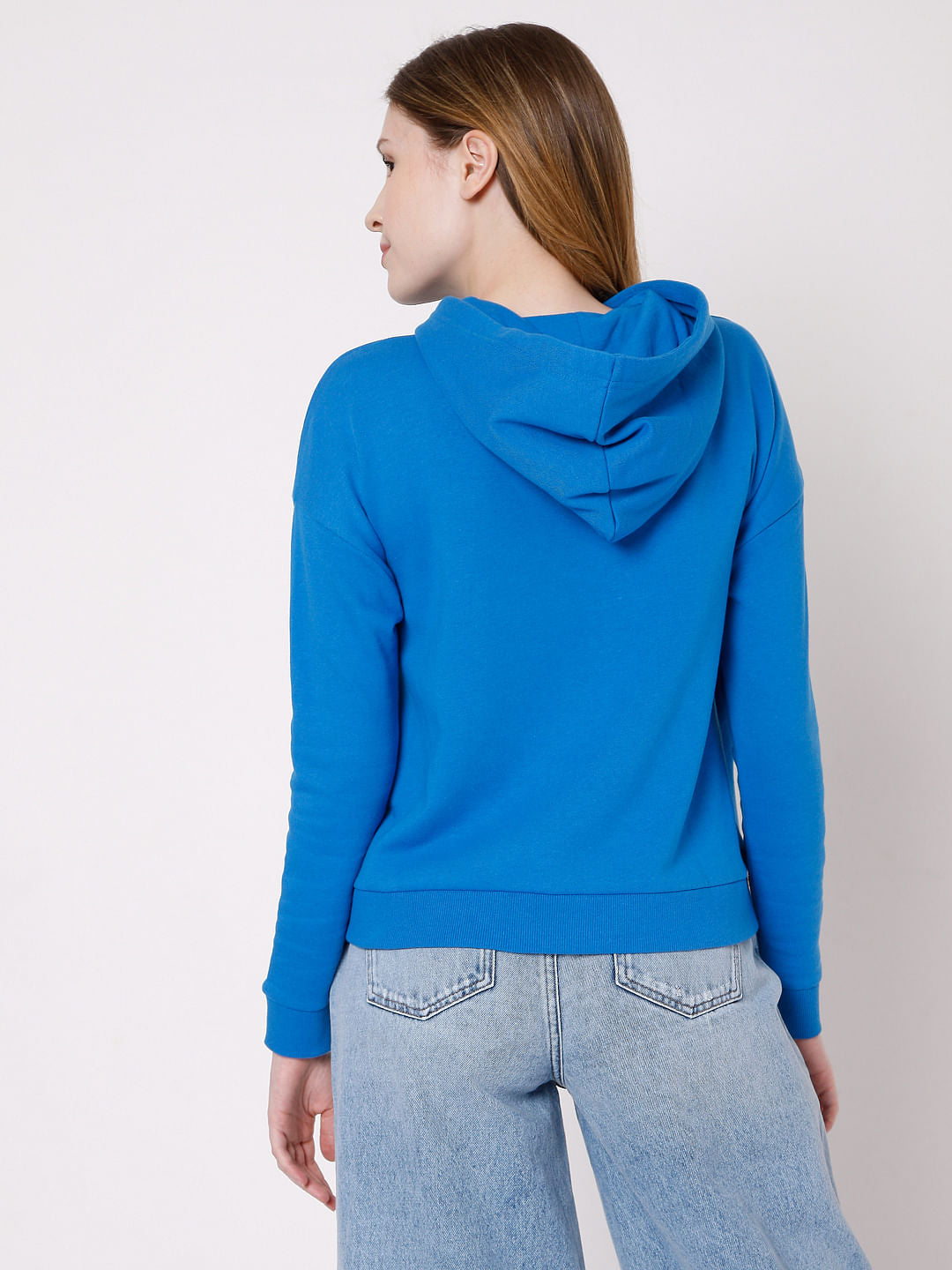Blue Hooded Sweatshirt