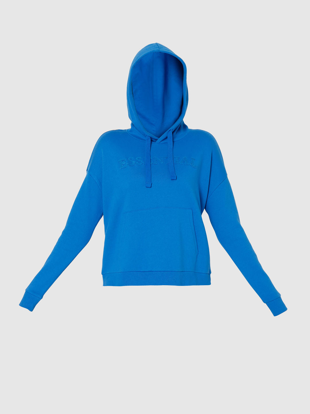 Blue Hooded Sweatshirt
