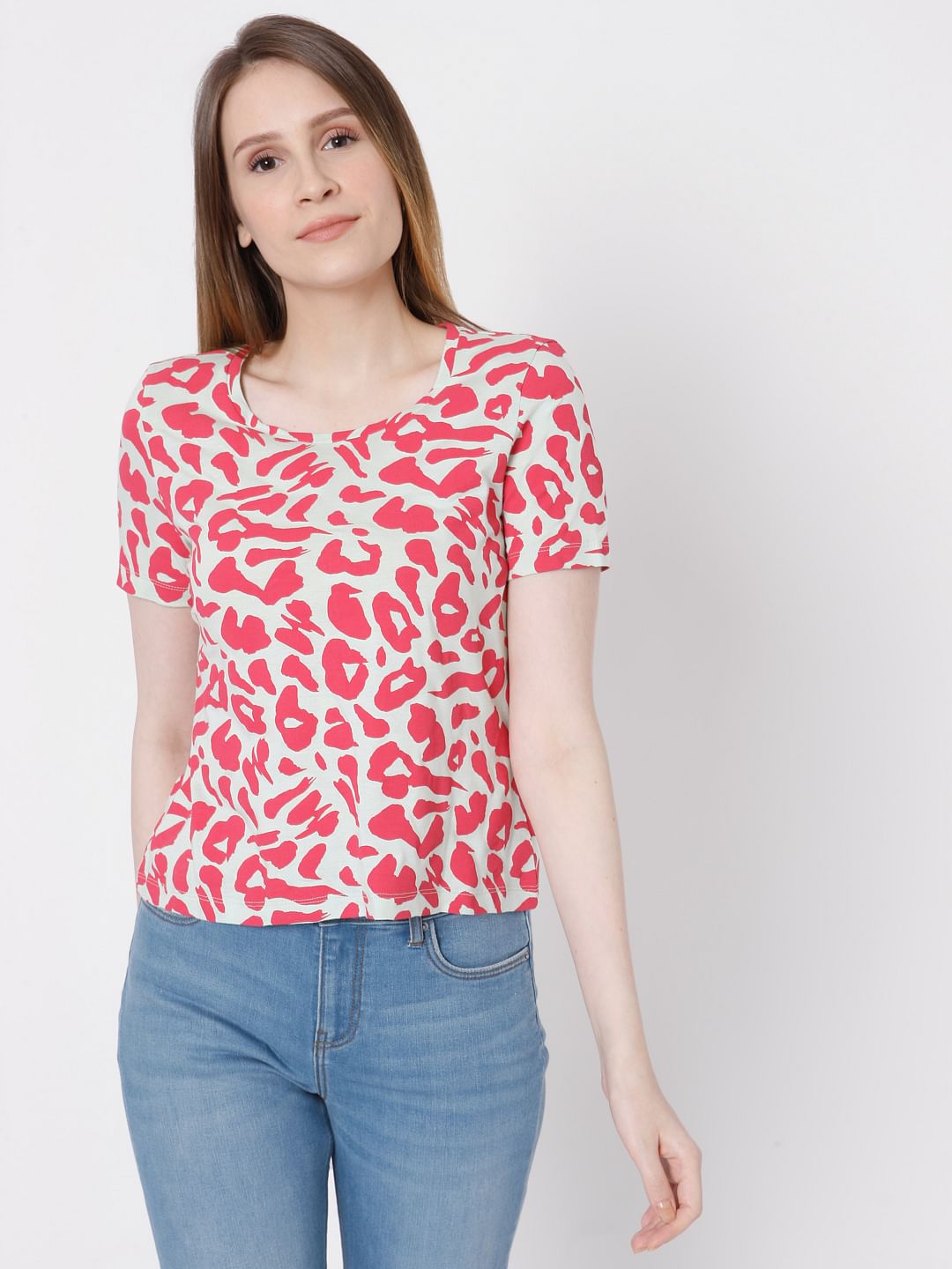 Pink Animal Print T-Shirt