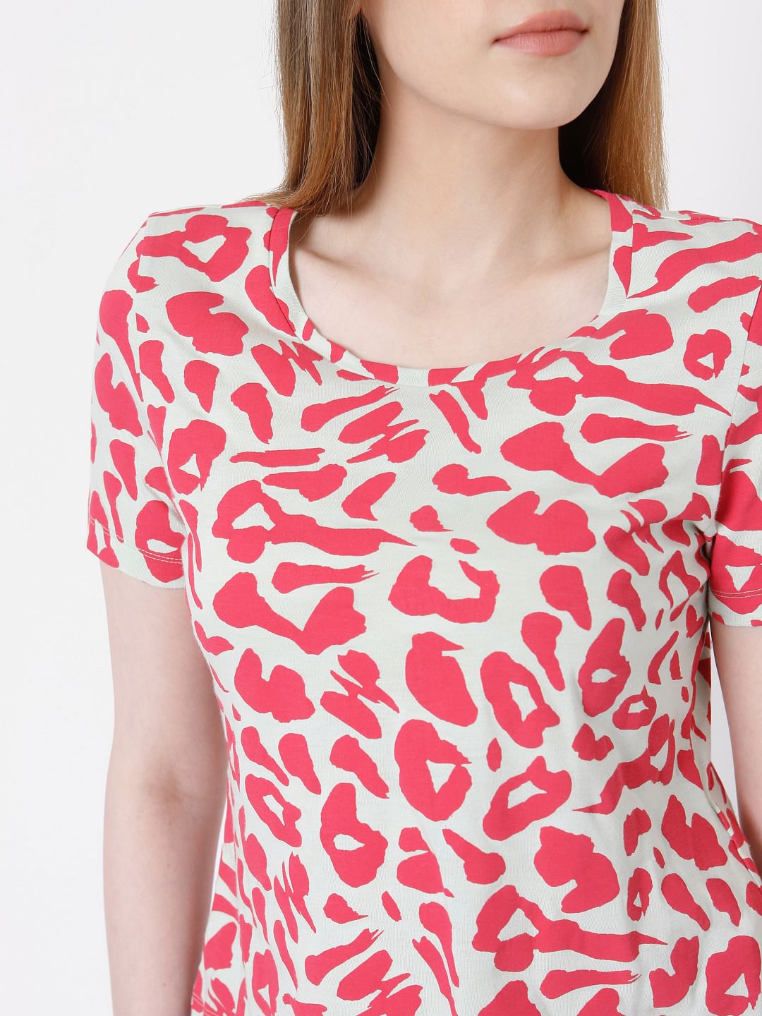 Pink Animal Print T-Shirt