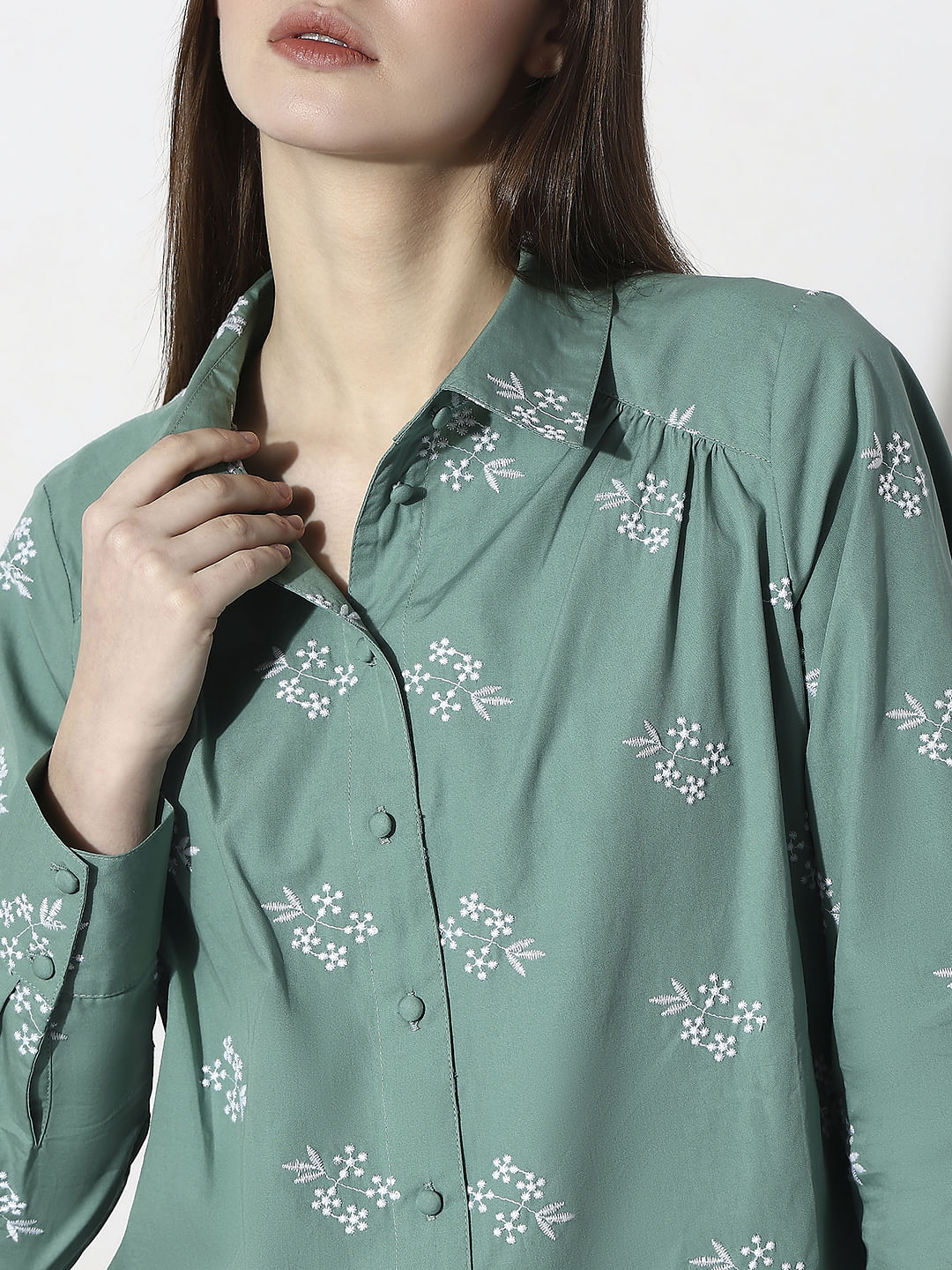 Green Cotton Shirt