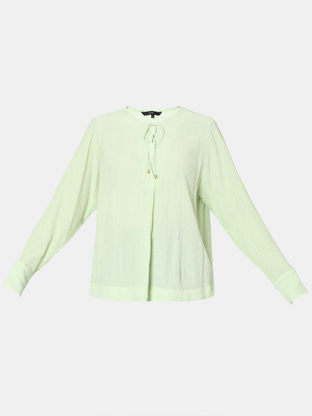 Light Green Textured Top