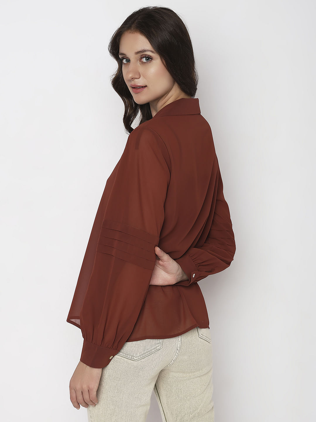 Brown Full Sleeves Shirt