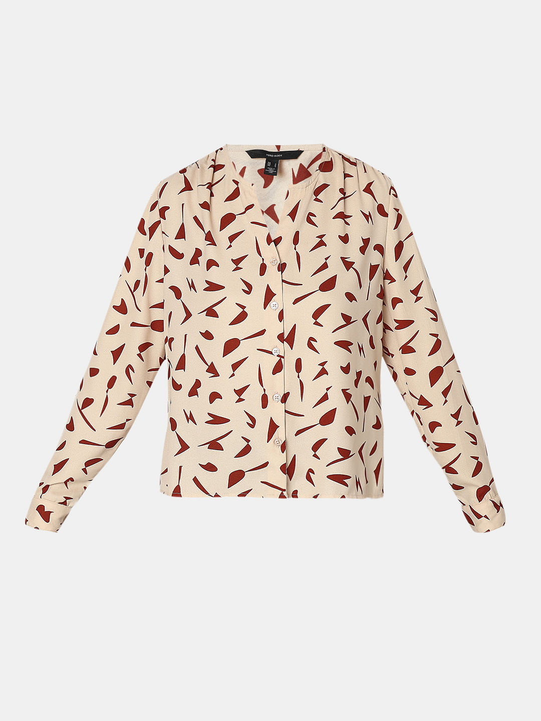 Peach Pink Printed Top