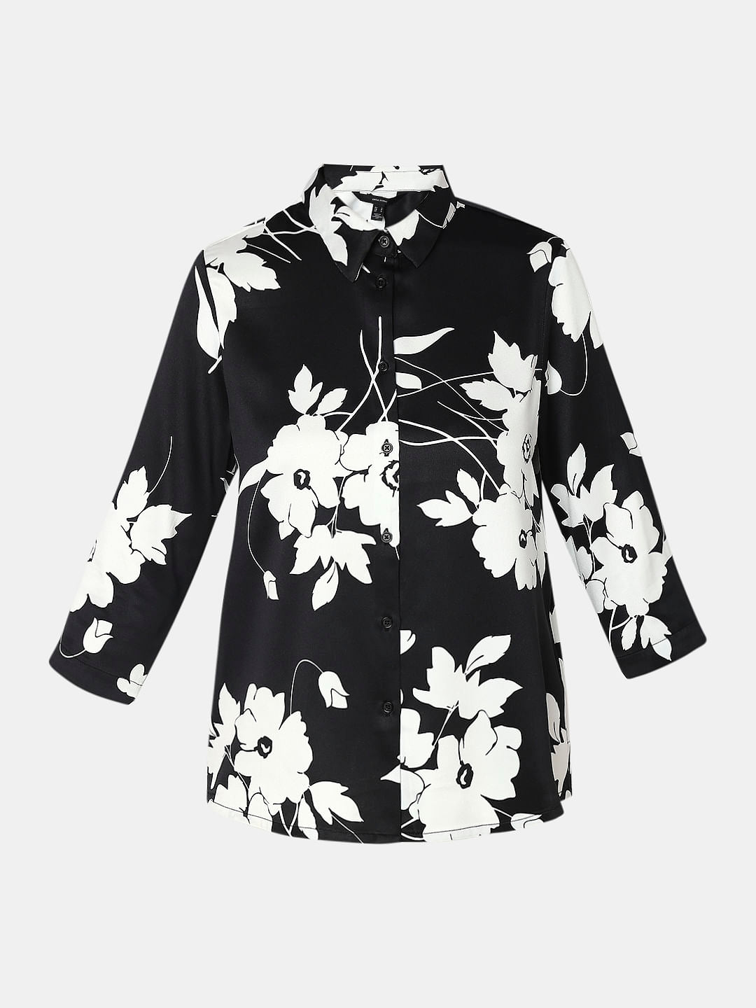 Black Floral Shirt