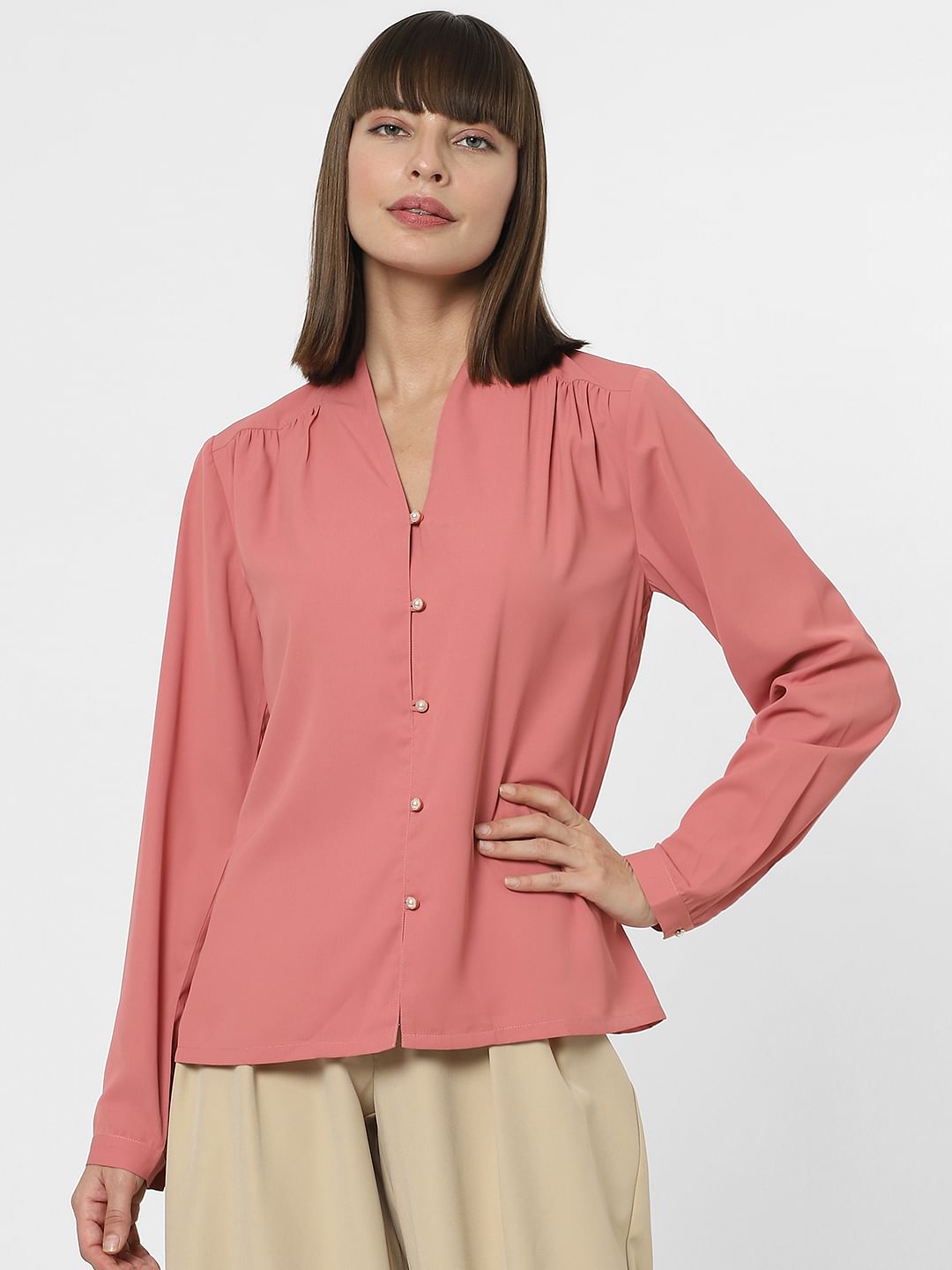 Pink Full Sleeves Shirt