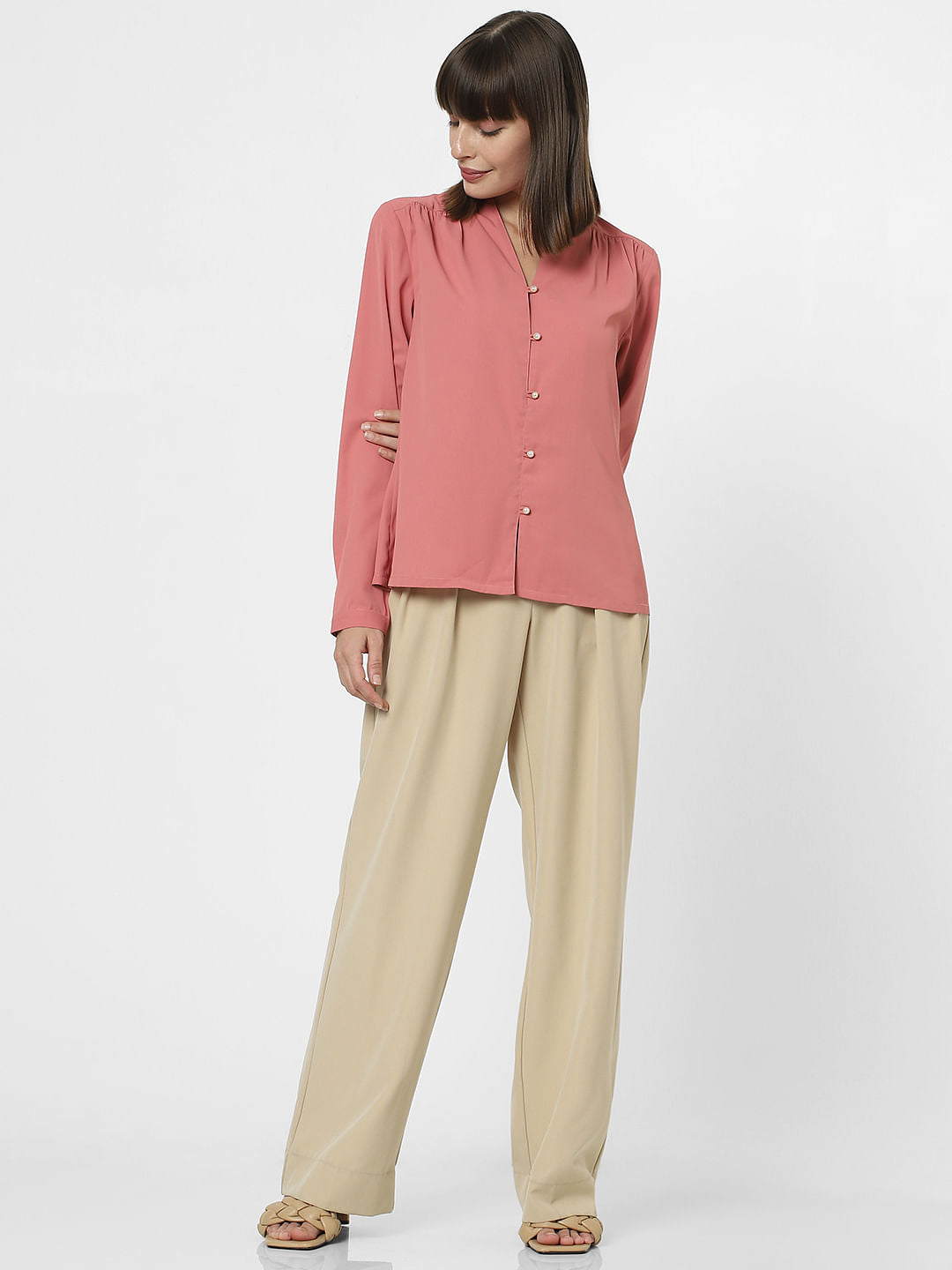 Pink Full Sleeves Shirt