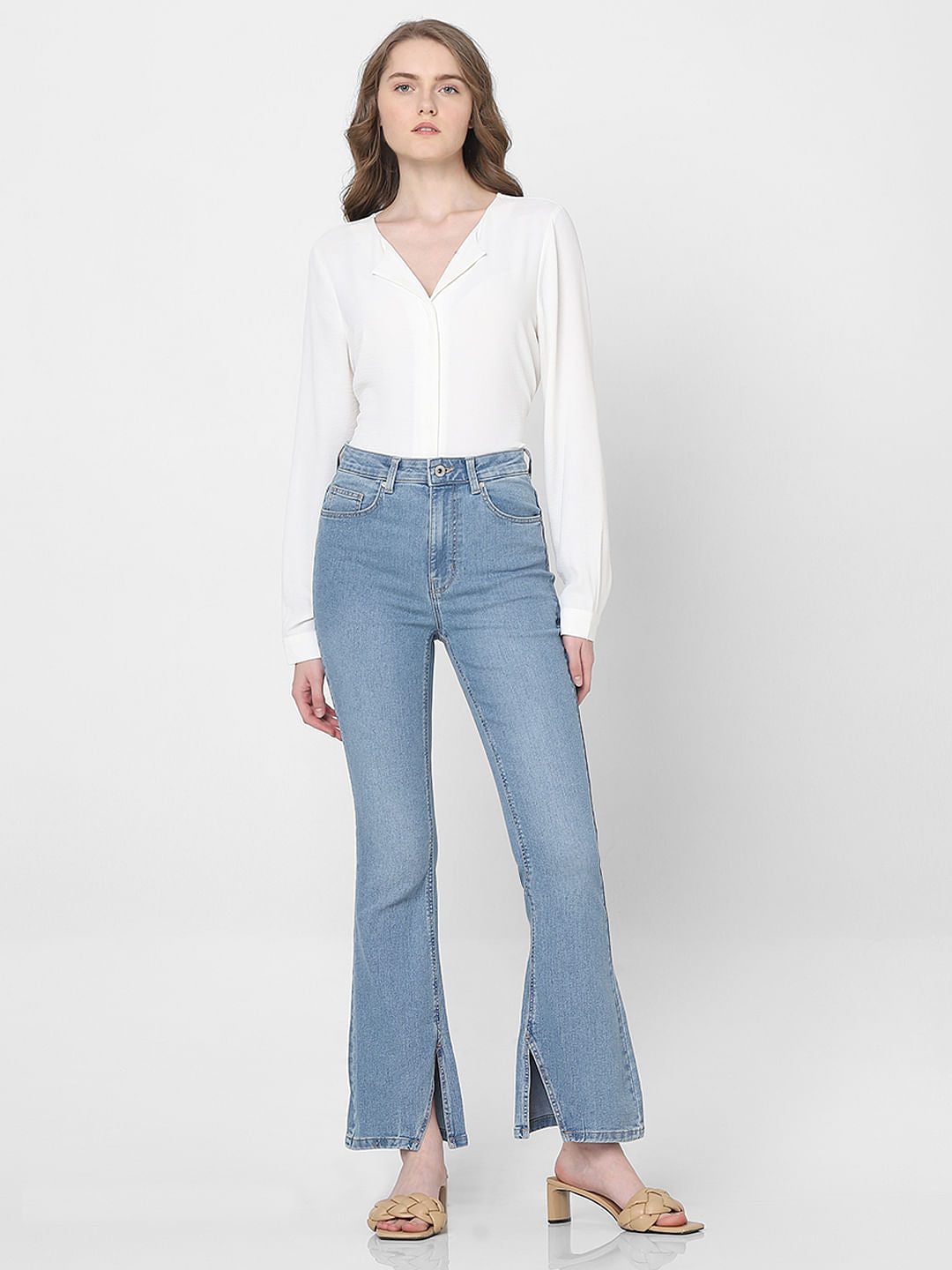 Light Blue High Rise Petra Bootcut Jeans