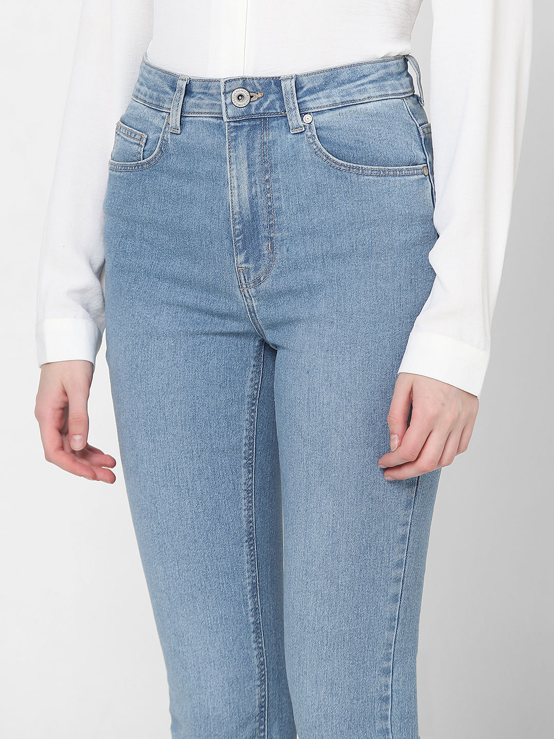 Light Blue High Rise Petra Bootcut Jeans
