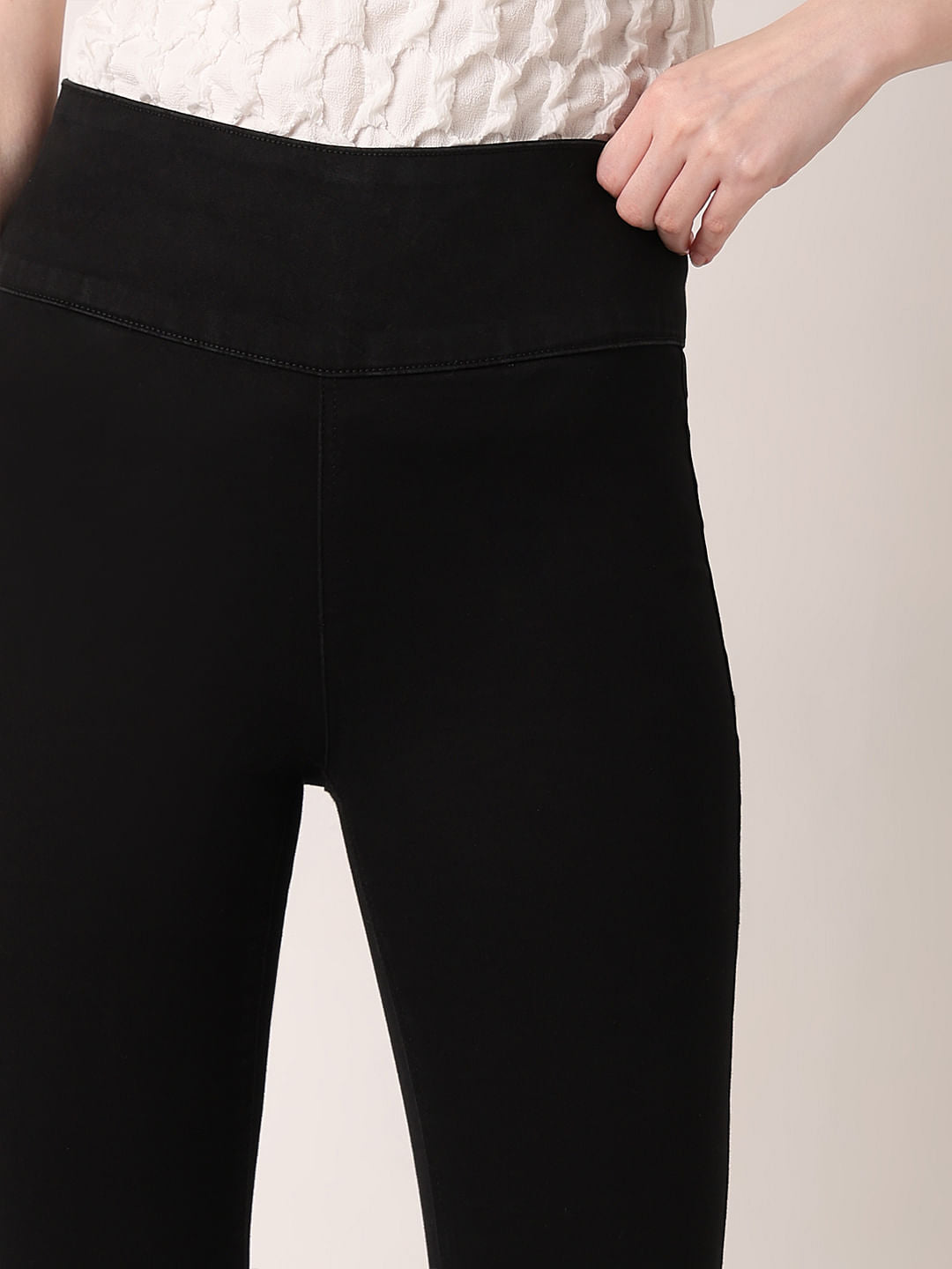 Black High Rise Jeggings