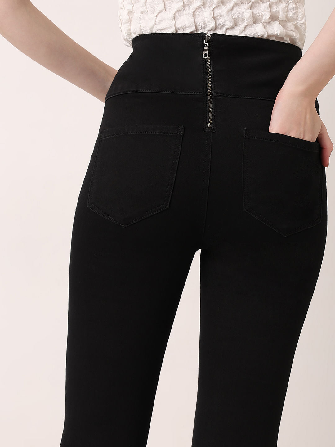 Black High Rise Jeggings